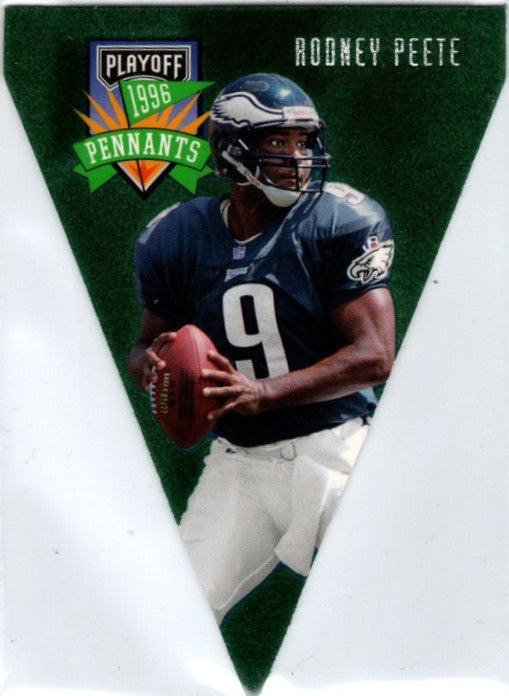 Rodney Peete, #63, Pennants, 1996 Playoff Contenders Football NFL
