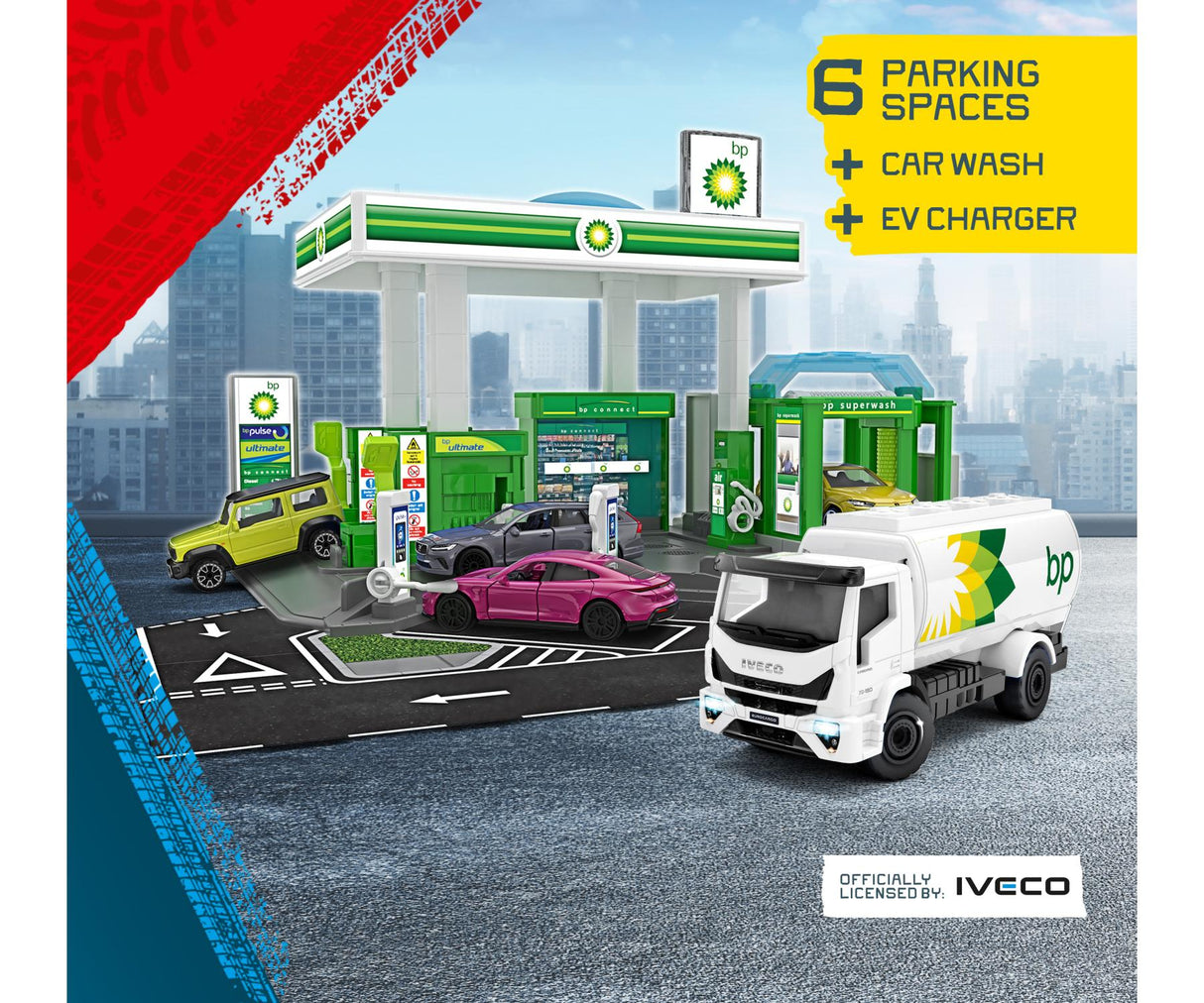 Majorette BP Petrol Station + Petrol Truck Play Set