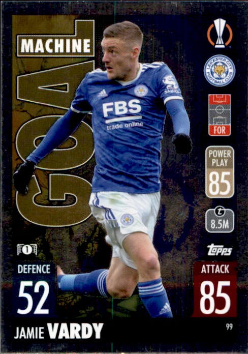 Jamie Vardy, Goal Machine, 2021-22 Topps Match Attax UEFA Champions & Europa League
