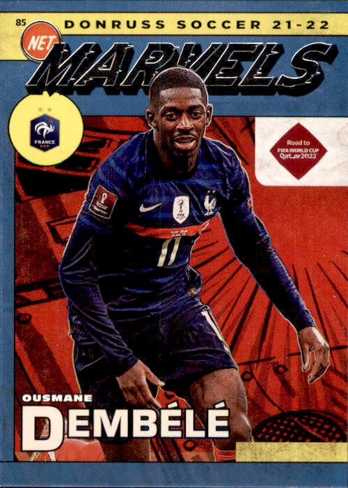 Ousmane Dembele, Marvels, 2021-22 Panini Donruss Soccer Road To FIFA World Cup Qatar