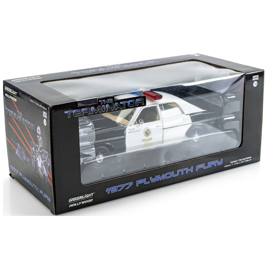 The Terminator, 1977 Plymouth Fury Police Car, 1:24 Diecast Vehicle