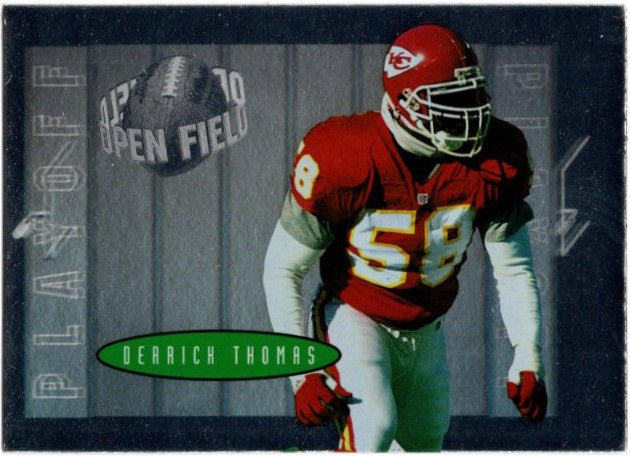 Derrick Thomas, #65, Open Field, 1996 Playoff Contenders Football NFL