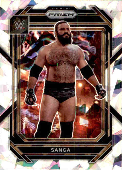 Sanga, Cracked Ice Prizm, 2023 Panini Prizm WWE Wrestling