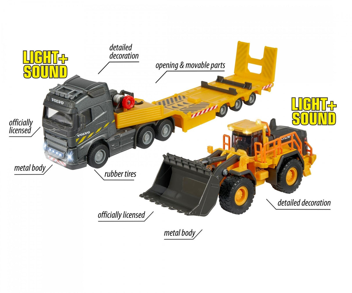 Majorette Volvo Truck & Wheel Loader