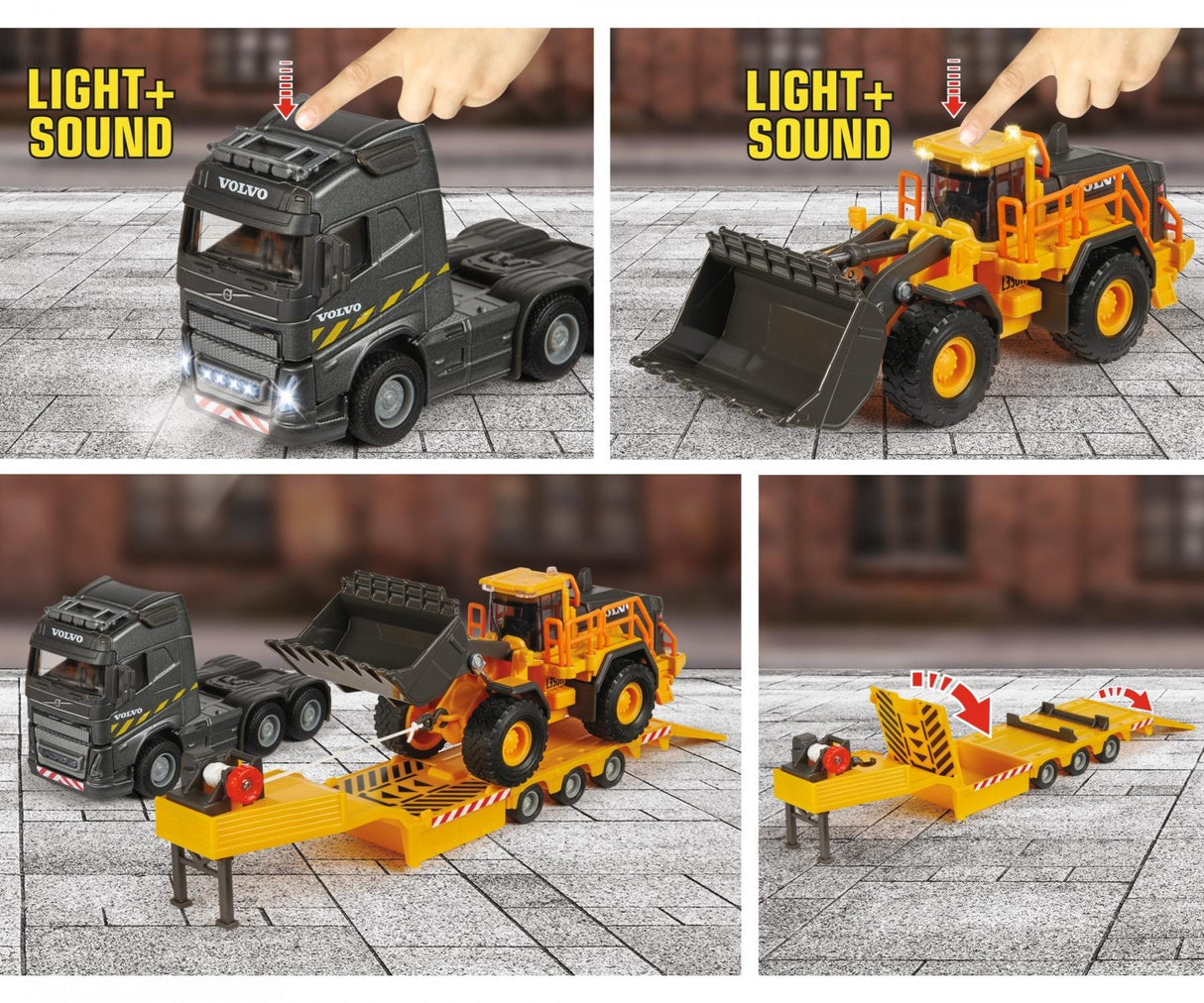 Majorette Volvo Truck & Wheel Loader