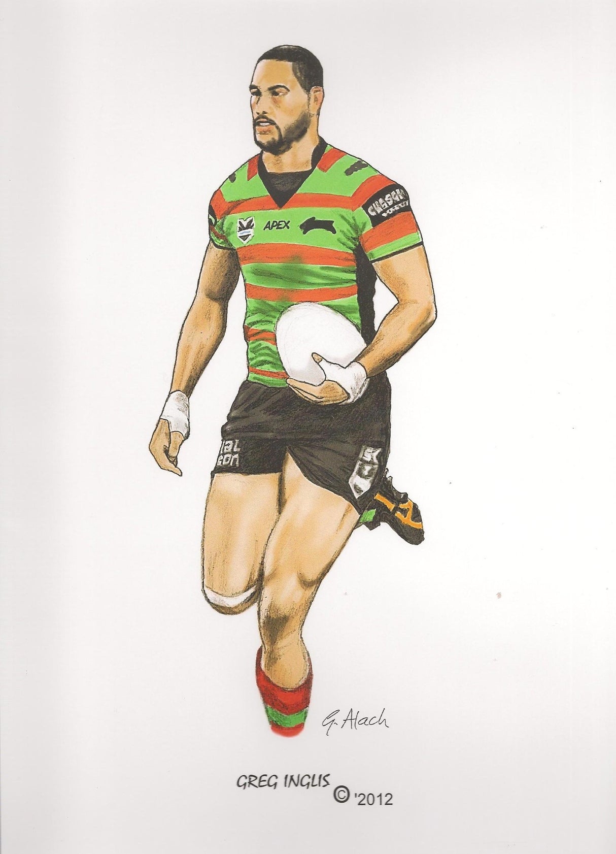 Greg Inglis, GregsArt A4 Print