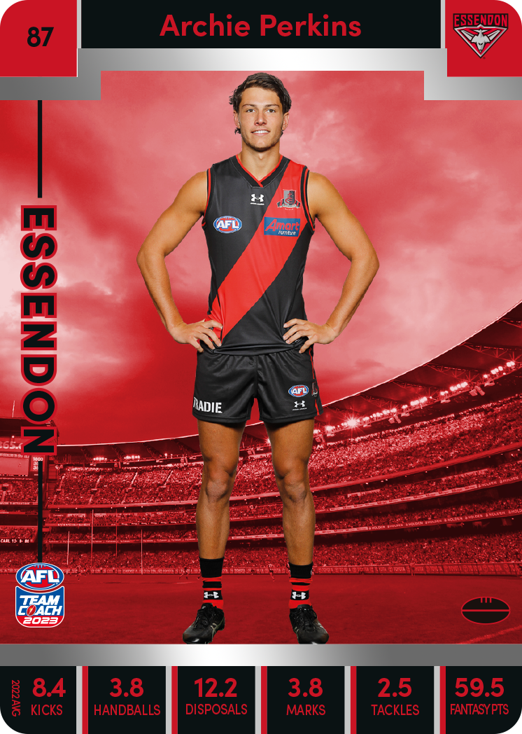 Archie Perkins, 87, Silver Parallel, 2023 Teamcoach AFL