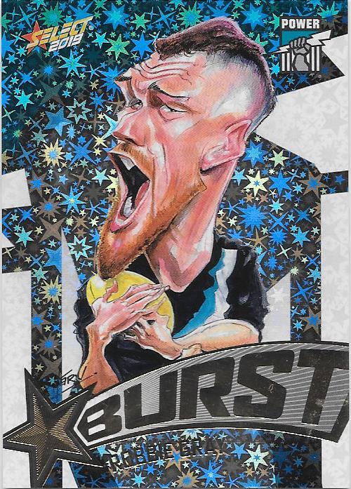 Robbie Gray, Team Logo Starburst Caricatures, 2019 Select AFL Footy Stars