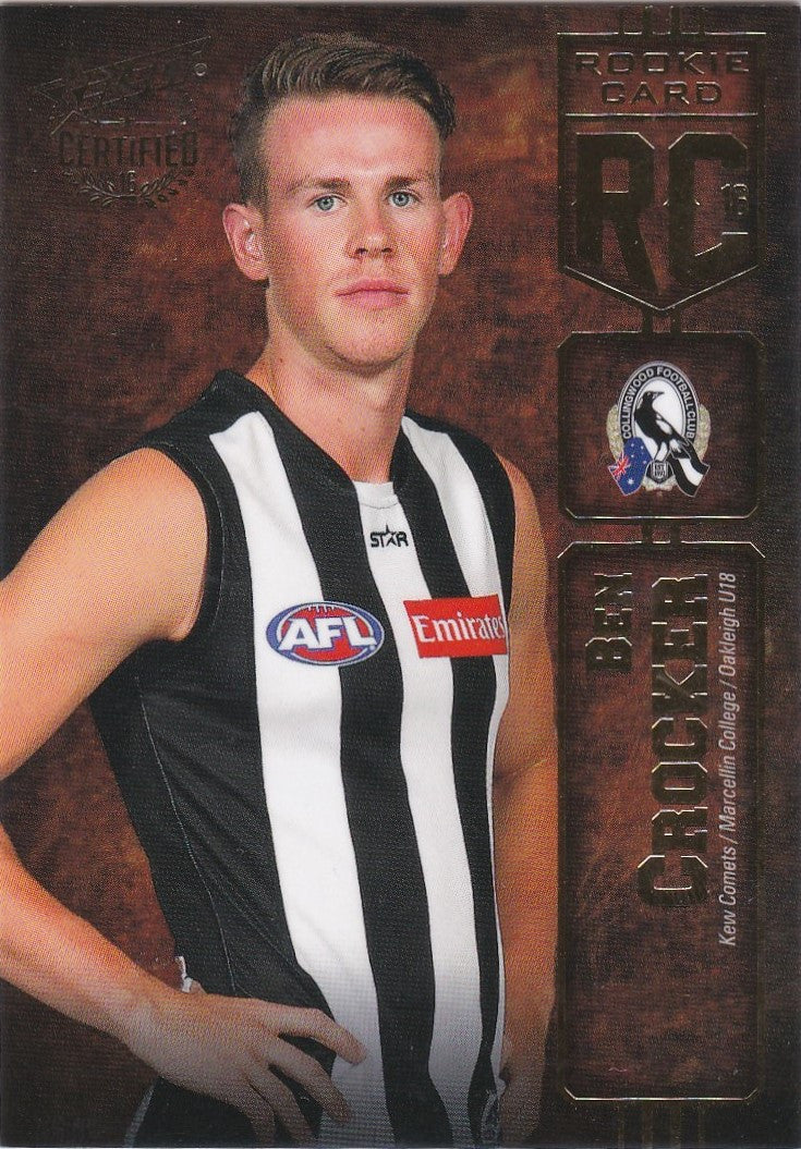 2016 Select AFL Certified, Rookie Card, Ben Crocker