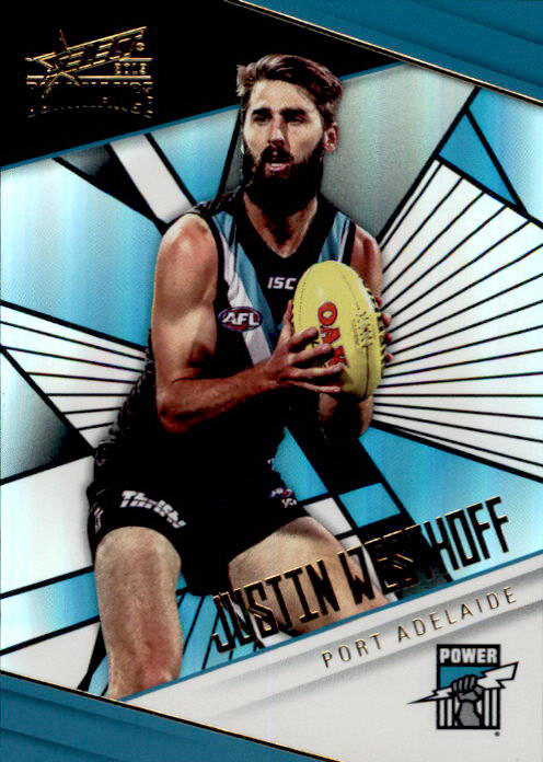 Justin Westhoff, Holofoil Parallel, 2019 Select AFL Dominance