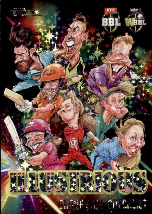 Group Card Checklist, Illustrious, 2022-23 TLA Traders Cricket Australia & BBL Trading Cards