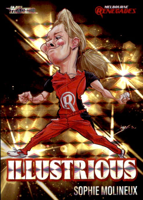 Sophie Molineux, Illustrious Yellow, 2022-23 TLA Traders Cricket Australia & BBL Trading Cards