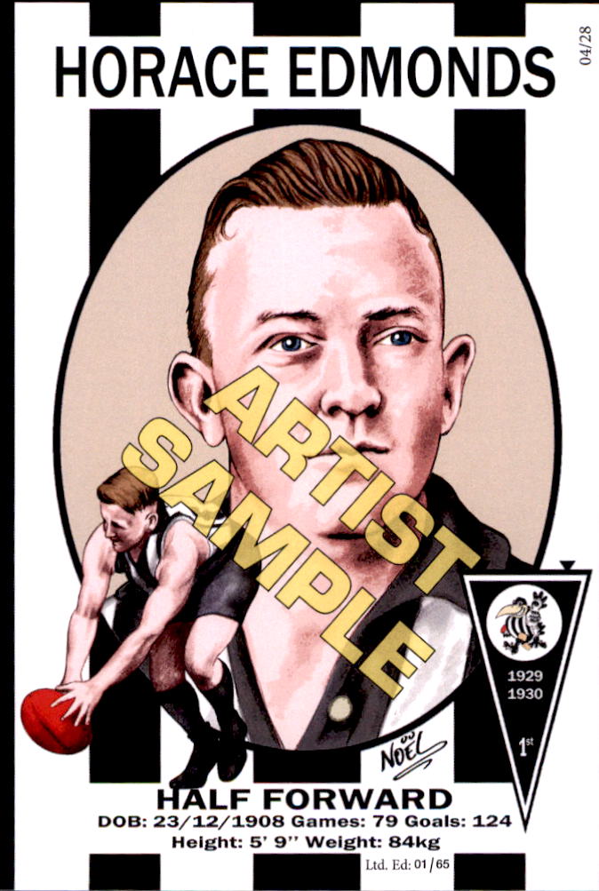 Collingwood Magpies Four-Peat Dynasty Premiers Card Set by Noel