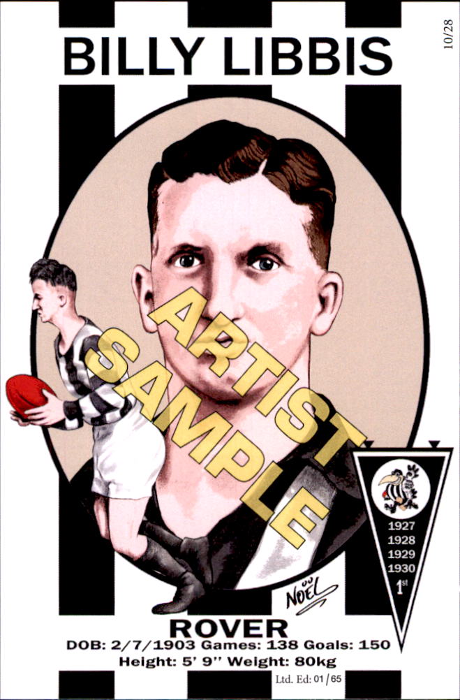 Collingwood Magpies Four-Peat Dynasty Premiers Card Set by Noel