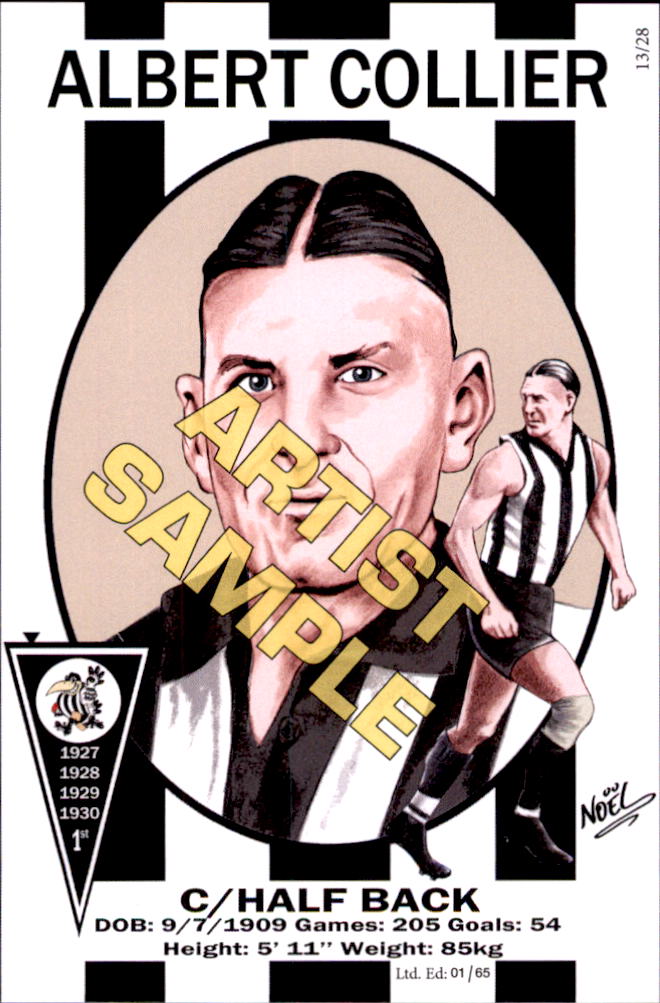 Collingwood Magpies Four-Peat Dynasty Premiers Card Set by Noel