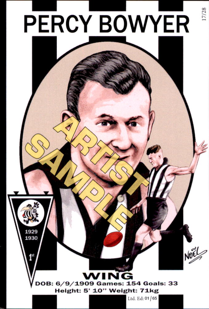 Collingwood Magpies Four-Peat Dynasty Premiers Card Set by Noel