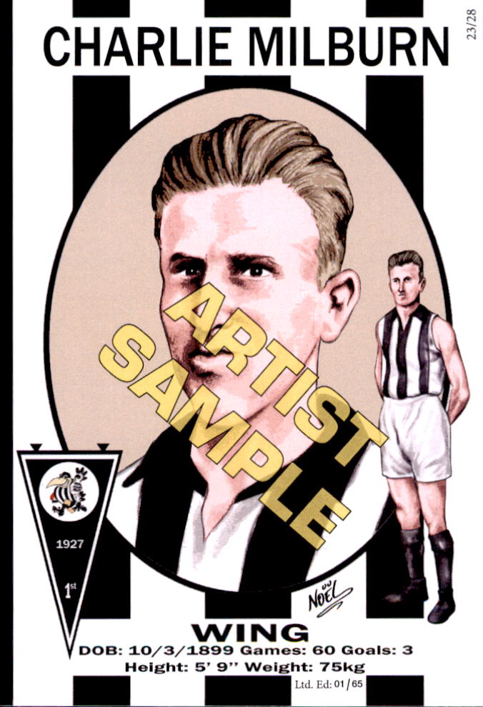 Collingwood Magpies Four-Peat Dynasty Premiers Card Set by Noel