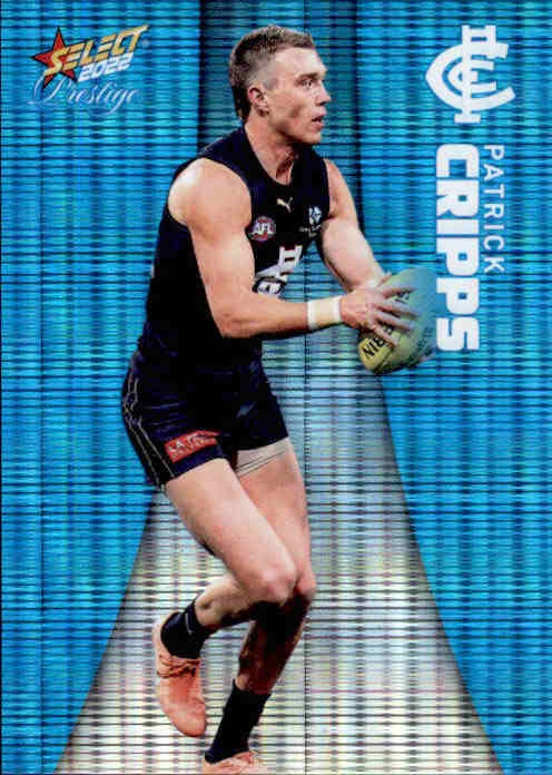 Patrick Cripps, Blue Parallel, 2022 Select AFL Prestige
