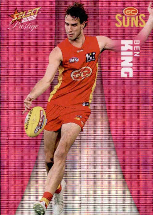 Ben King, Pink Parallel, 2022 Select AFL Prestige