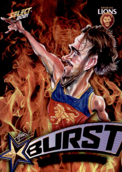 Rhys Mathieson, Fire Starburst, 2021 Select AFL Footy Stars