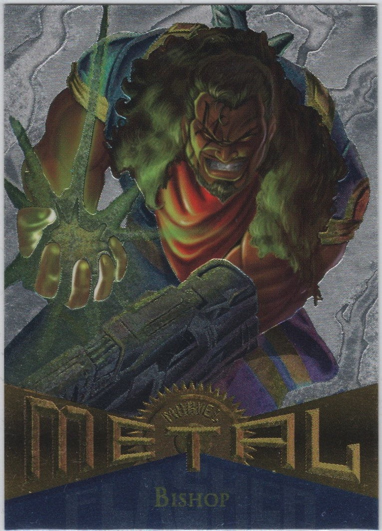 Bishop, #86, Silver Flasher Parallel, 1995 Marvel Metal Universe