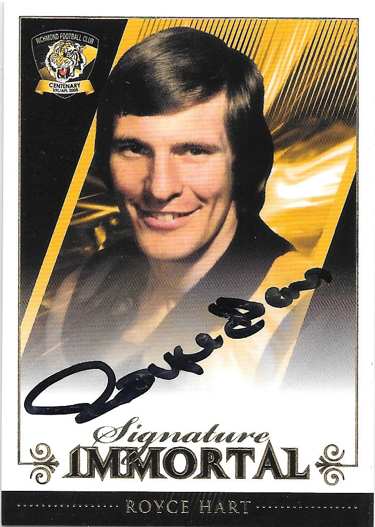 2008 Select AFL Richmond Football Club Immortals Trading Card Set (6)