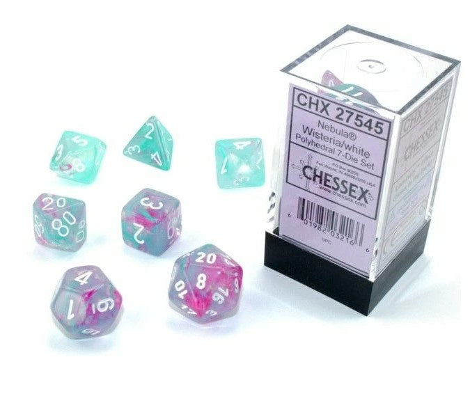 CHX 27545 Nebula Polyhedral Wisteria/White Luminary 7-Die Set
