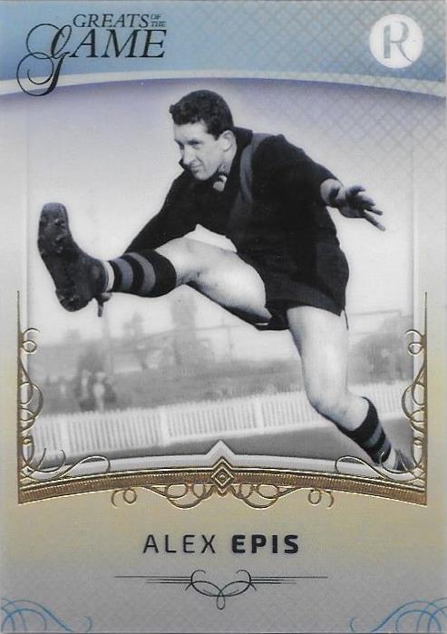 Alex Epis, Gold Parallel, 2017 Regal Football Greats of the Game