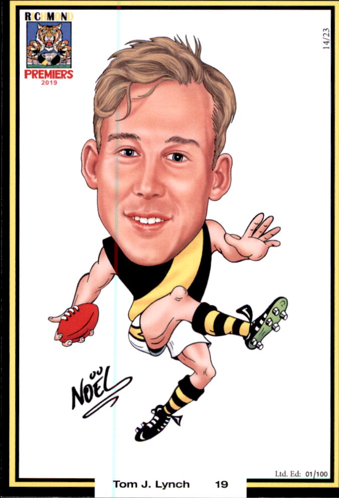Richmond Tigers 2019 Premiers Card Set by Noel