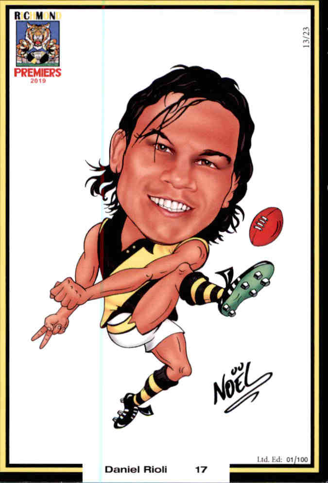 Richmond Tigers 2019 Premiers Card Set by Noel