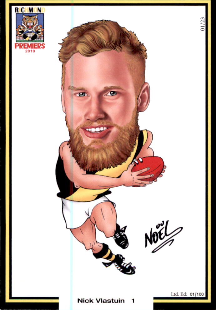 Richmond Tigers 2019 Premiers Card Set by Noel