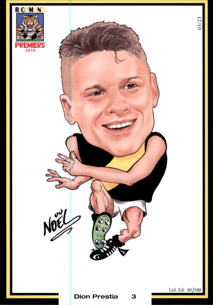 Richmond Tigers 2019 Premiers Card Set by Noel