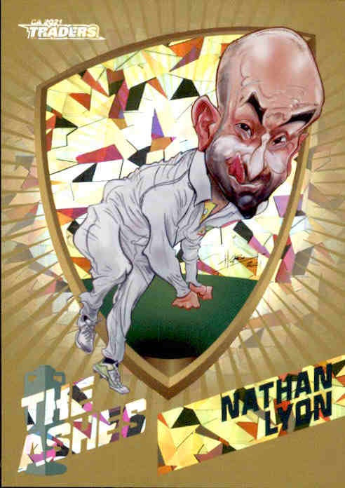Nathan Lyon, Gold Ashes Caricatures, 2021-22 TLA Traders Cricket Australia & BBL