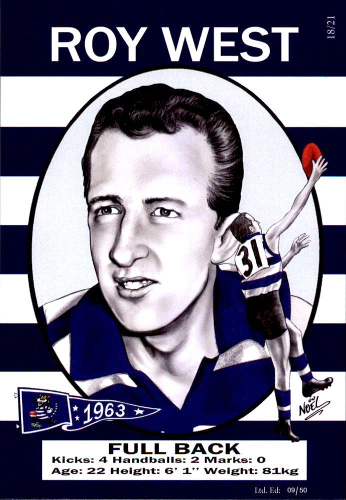 Geelong Cats 1963 Premiers Card Set by Noel