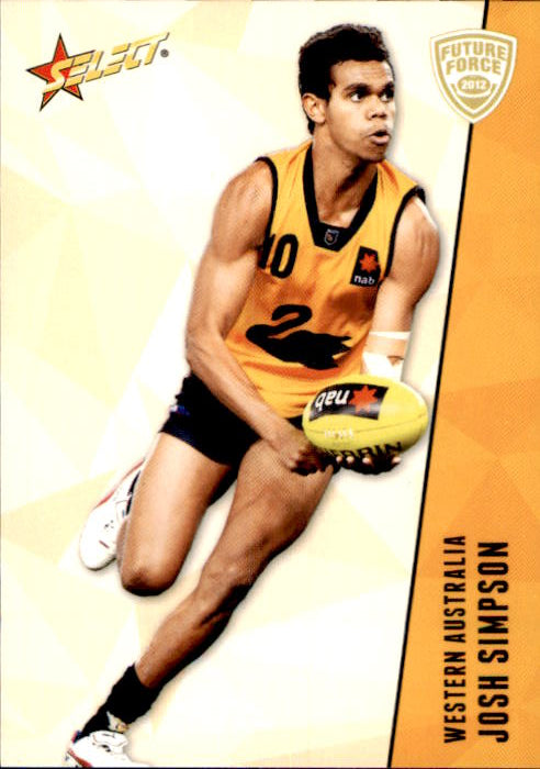 2012 Select AFL Future Force Common Cards - Cards 1 to 86 - Pick Your Card