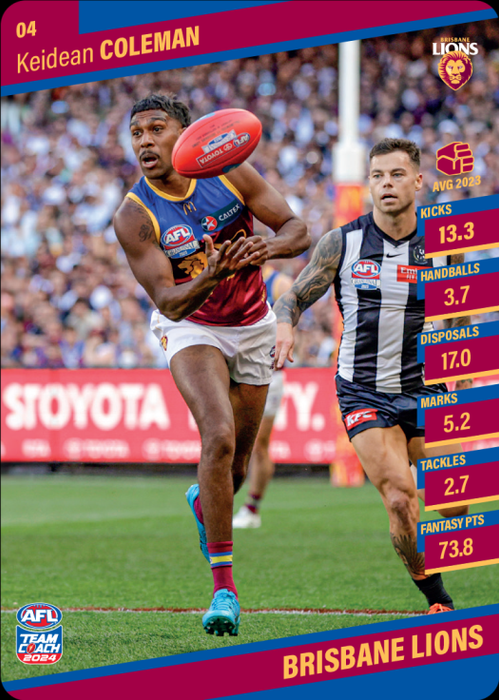 2024 Teamcoach AFL Common Cards - Cards 1 to 100 - Pick Your Card