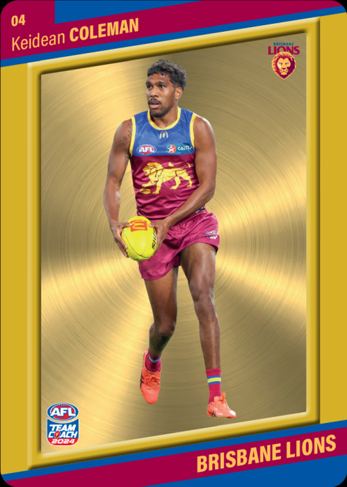 Keidean Coleman, 04, Gold Parallel, 2024 Teamcoach AFL