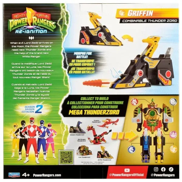 Mighty Morphin Power Rangers Re-Ignition Combinable Thunder Zord - Griffin