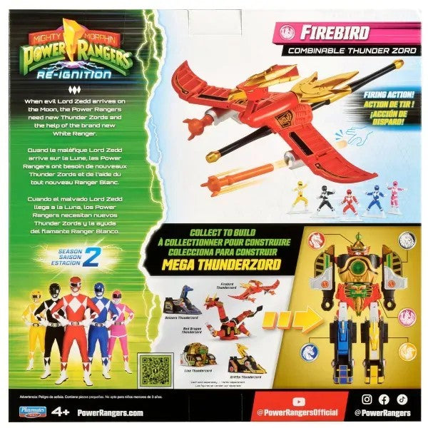 Mighty Morphin Power Rangers Re-Ignition Combinable Thunder Zord - Firebird