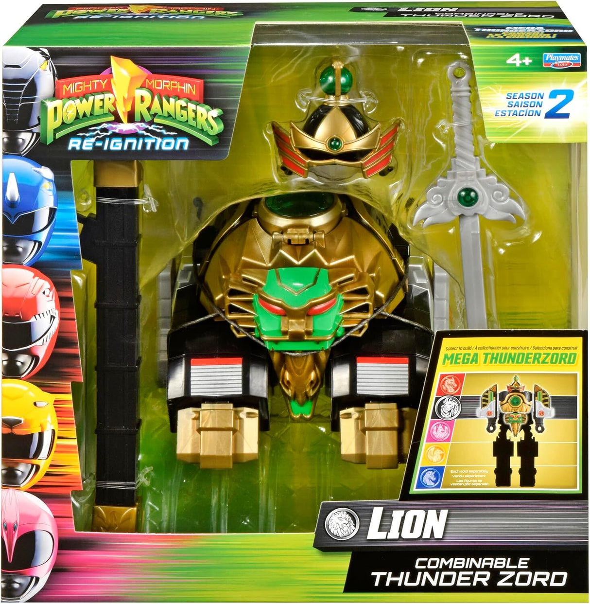 Mighty Morphin Power Rangers Re-Ignition Combinable Thunder Zord - Lion