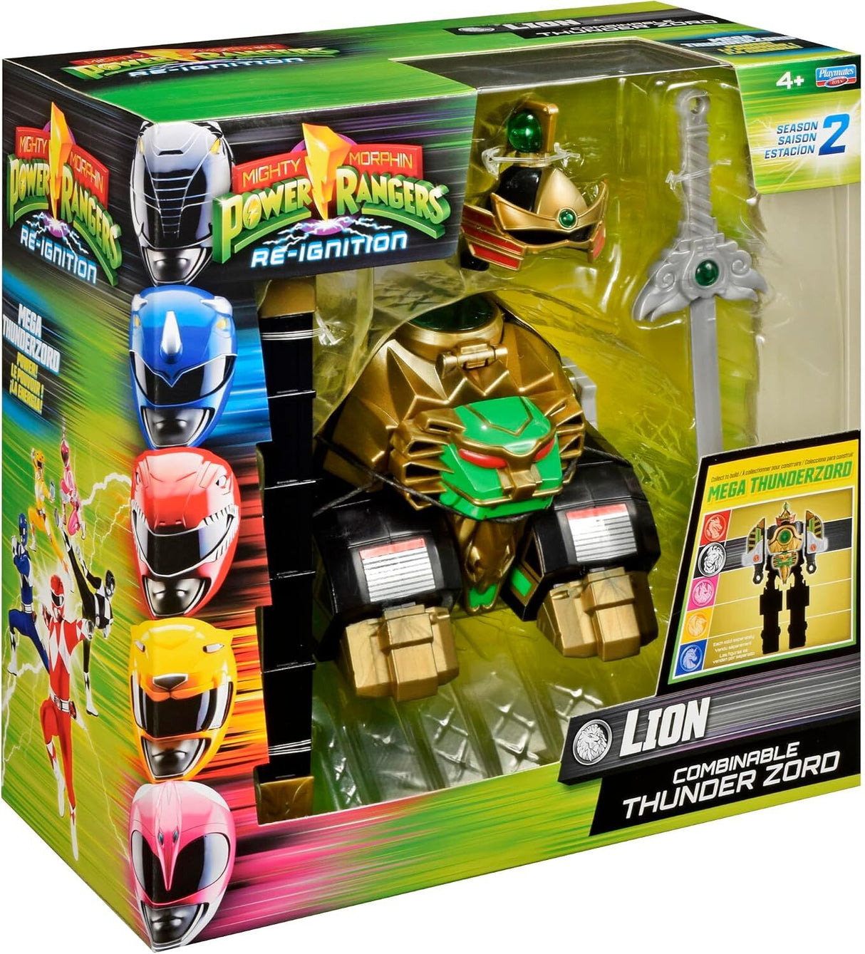 Mighty Morphin Power Rangers Re-Ignition Combinable Thunder Zord - Lion