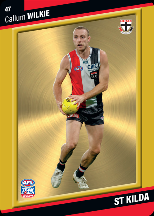 Callum Wilkie, 47, Gold Parallel, 2024 Teamcoach AFL