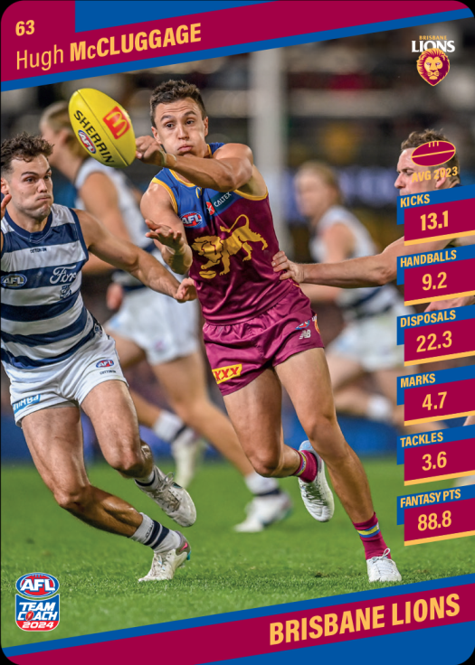 2024 Teamcoach AFL Common Cards - Cards 1 to 100 - Pick Your Card