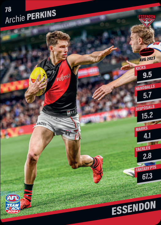 2024 Teamcoach AFL Common Cards - Cards 1 to 100 - Pick Your Card