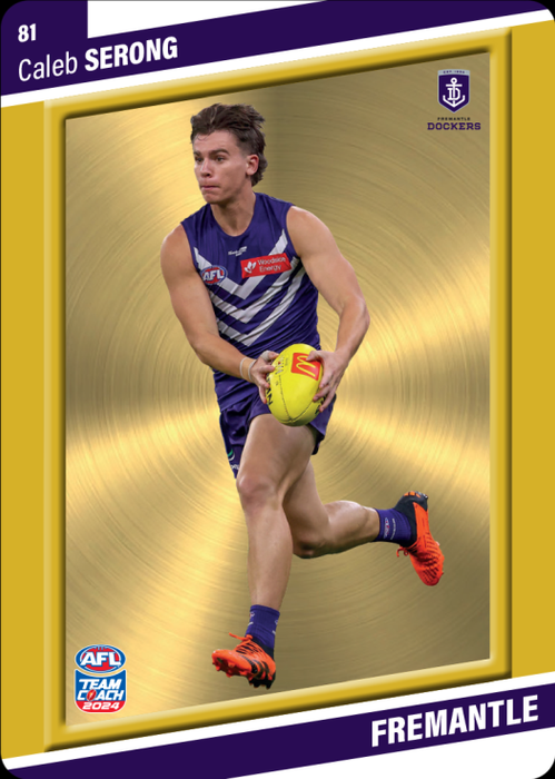 Caleb Serong, 81, Gold Parallel, 2024 Teamcoach AFL