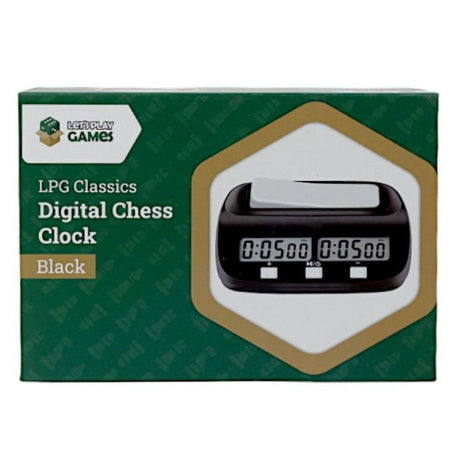 LPG Essentials Electronic Chess Clock - Black