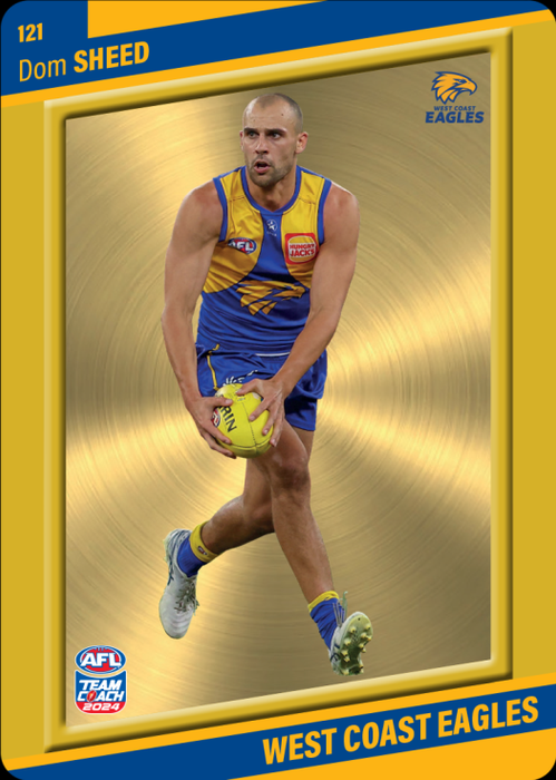 Dom Sheed, 121, Gold Parallel, 2024 Teamcoach AFL
