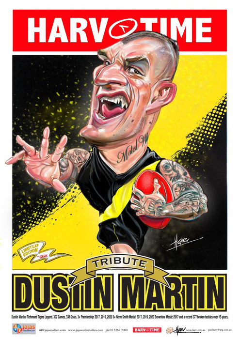 Dustin Martin, LEGEND,  Harv Time Poster