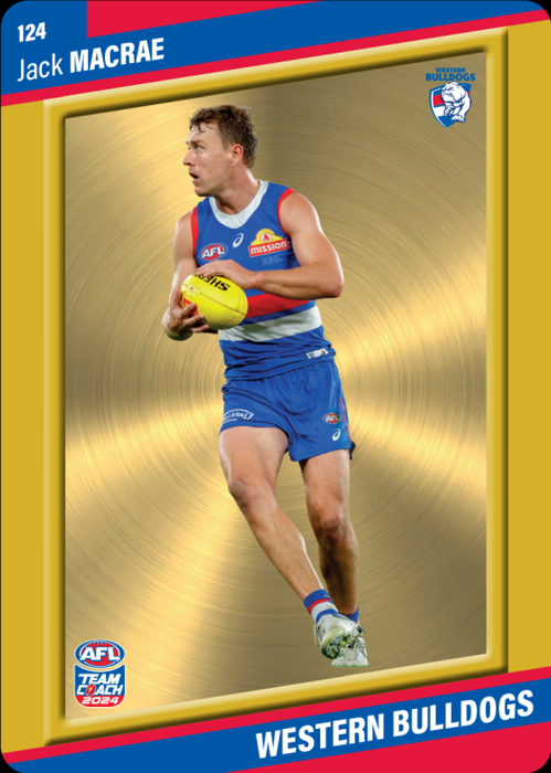 Jack Macrae, 124, Gold Parallel, 2024 Teamcoach AFL