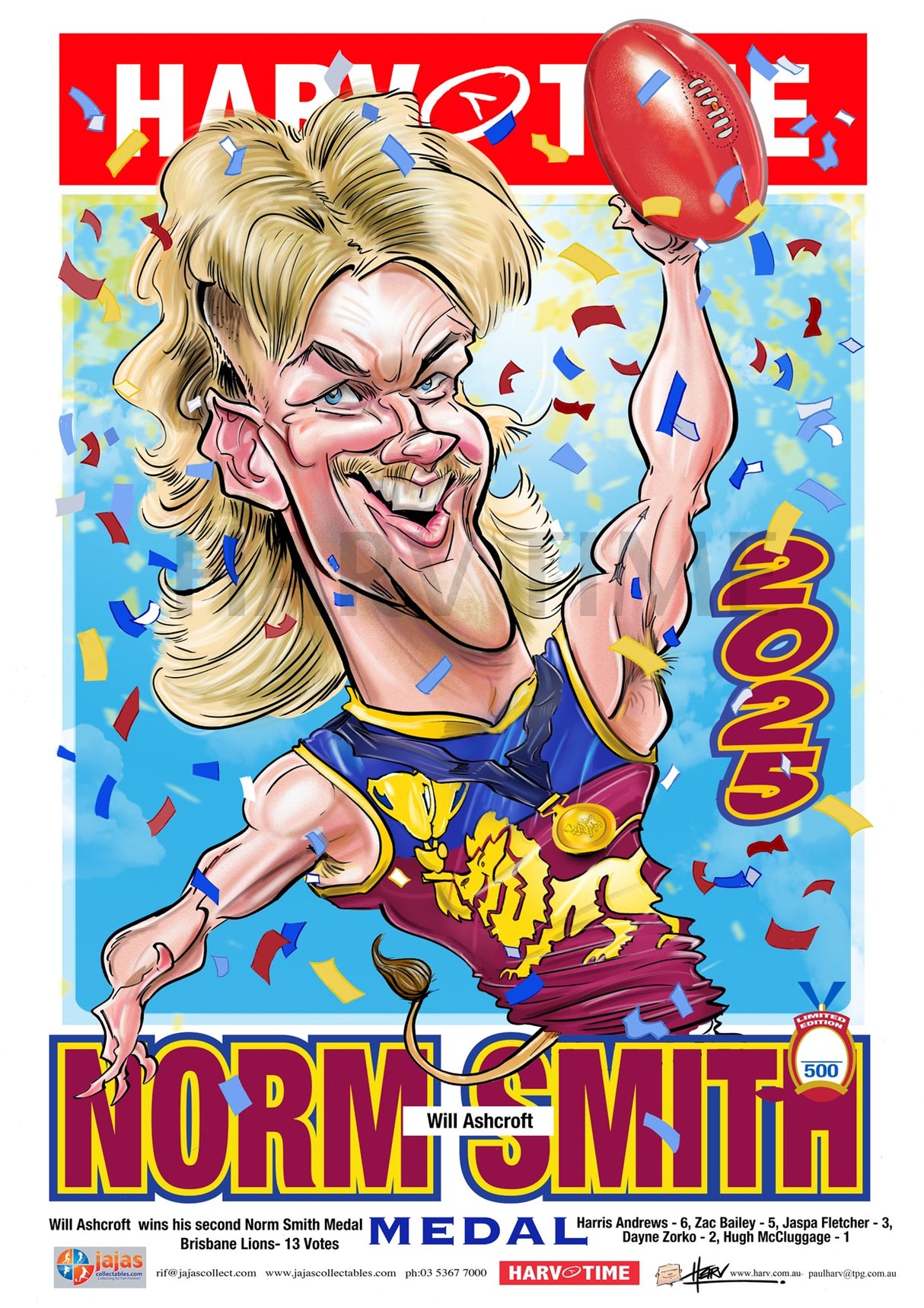 Will Ashcroft, 2025 Norm Smith Medal Poster, Harv Time